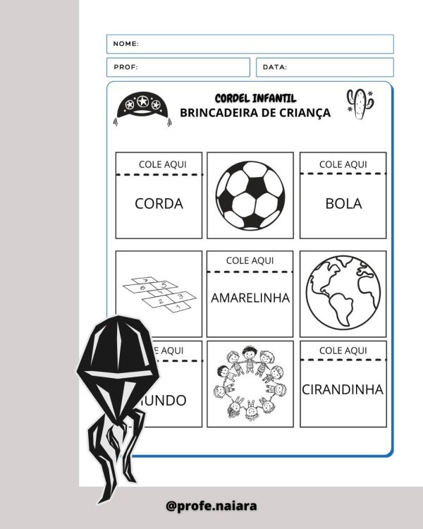 Sequência de atividades: Cordel brincadeira de criança 2° Ano - Imagem 8