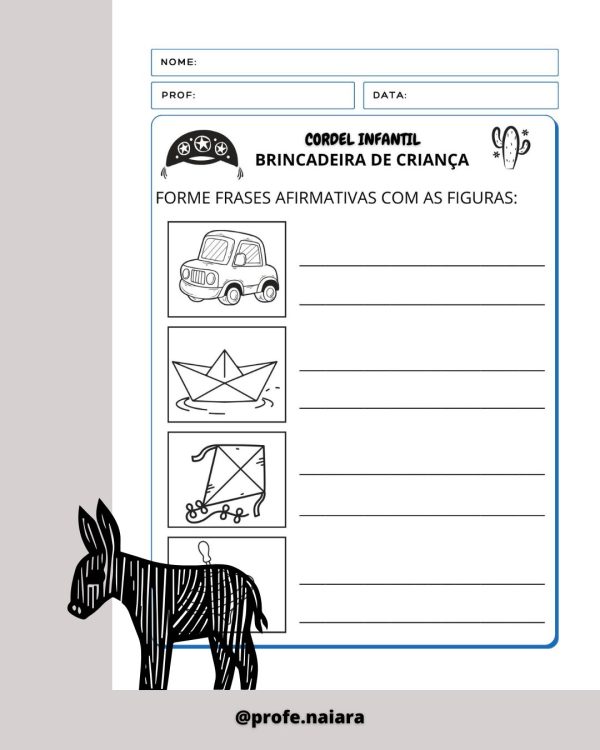 Sequência de atividades: Cordel brincadeira de criança 2° Ano - Imagem 9