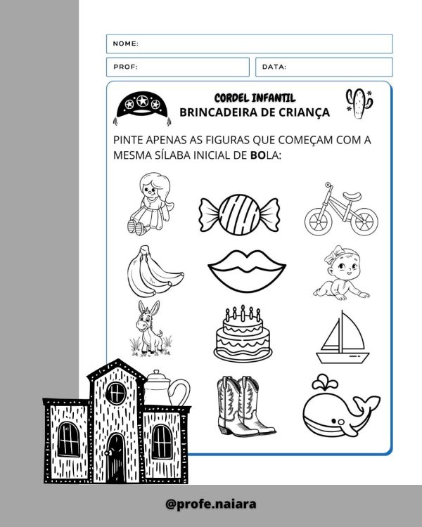 Sequência de atividades: Cordel brincadeira de criança 1° Ano - Imagem 10