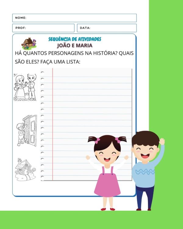 Sequência de Atividades: João e Maria  2° ano - Imagem 11