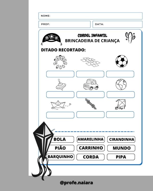 Sequência de atividades: Cordel brincadeira de criança 1° Ano - Imagem 11