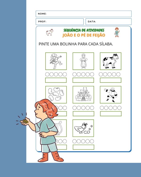 Sequência de Atividades: João e o pé de feijão  1° ano - Imagem 13