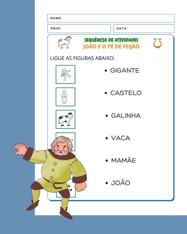 Sequência de Atividades: João e o pé de feijão  1° ano - Imagem 16
