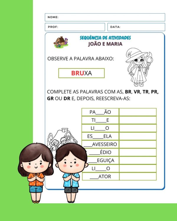 Sequência de Atividades: João e Maria  2° ano - Imagem 17