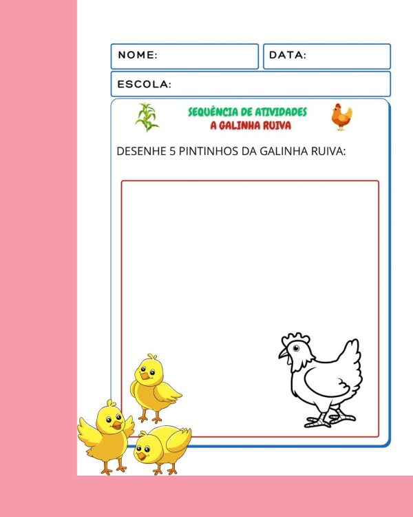 Sequência de Atividades A galinha ruiva - Educação infantil - Imagem 17