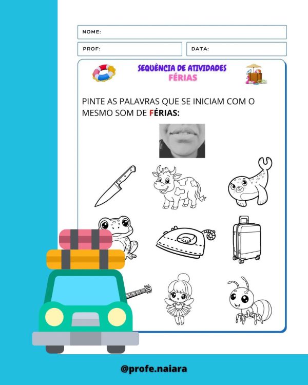 Sequência de atividades: Férias 1° Ano - Imagem 9