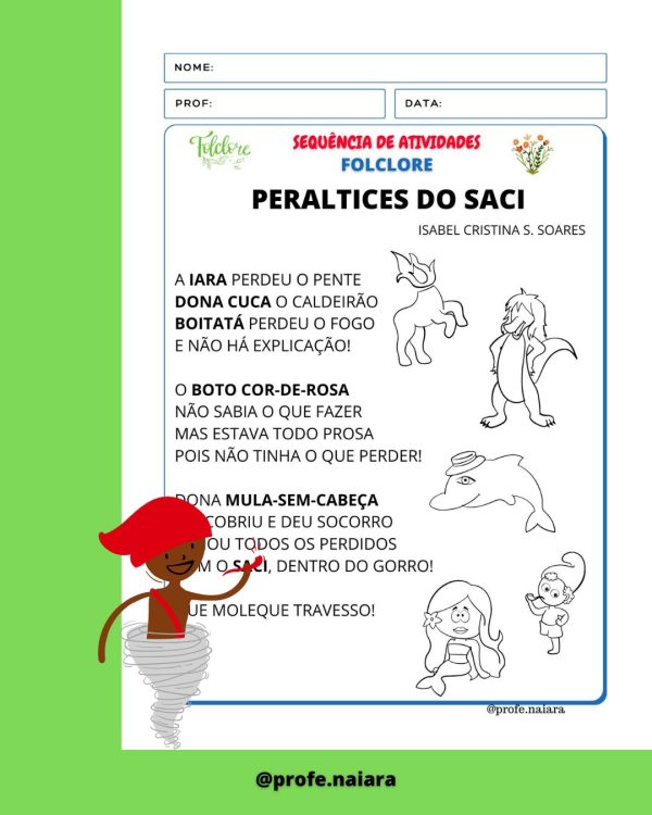 Sequência de atividades: Folclore 1° ano 2025 - Imagem 2