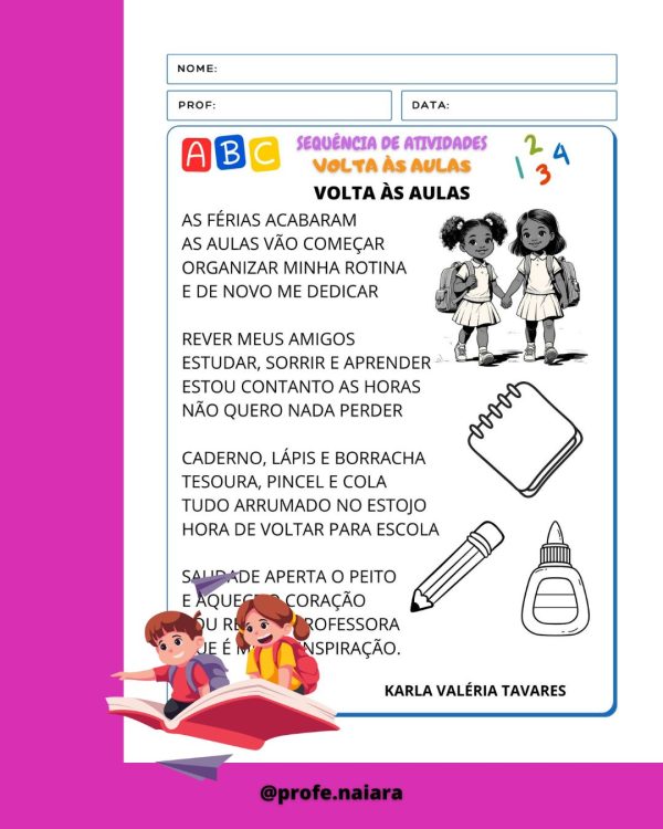 Sequência de atividades: Volta às aulas 2° Ano - Imagem 2