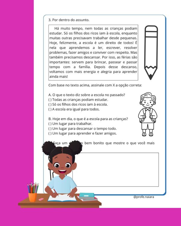 Sequência de atividades: Volta as aulas 3° ano - Imagem 3