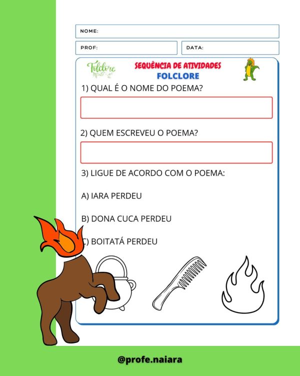 Sequência de atividades: Folclore 1° ano 2025 - Imagem 3
