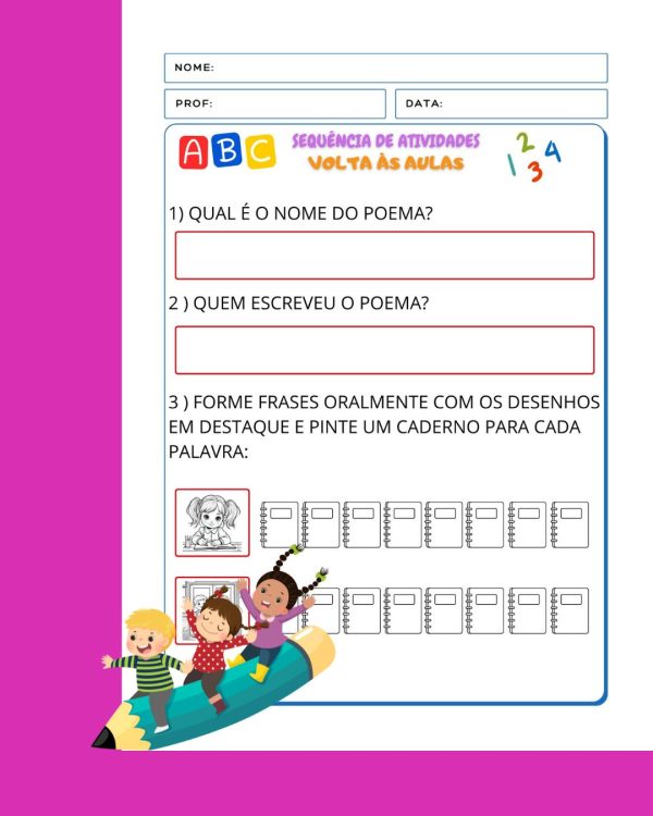 Sequência de atividades: Volta às aulas 2° Ano - Imagem 3