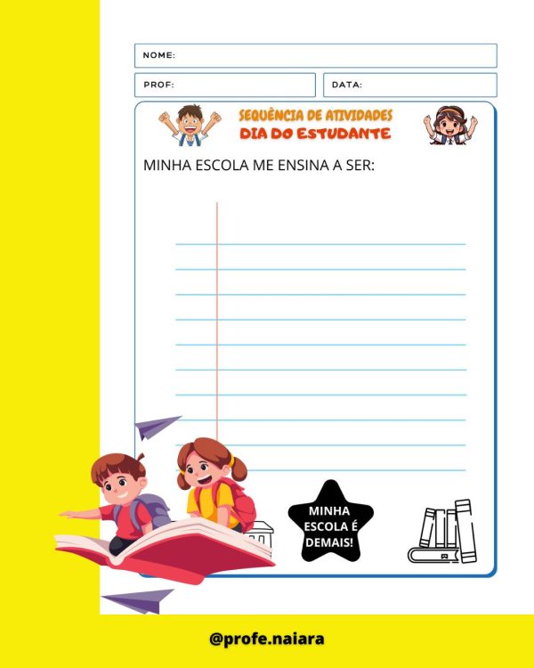 Sequência de atividades: Dia do estudante 2° ano - Imagem 4