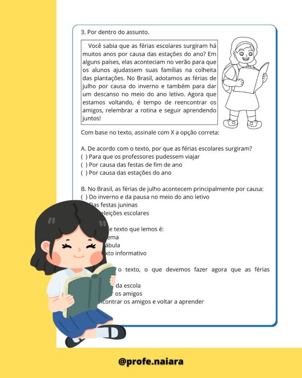 Sequência de atividades: Volta as aulas 5° Ano - Imagem 4