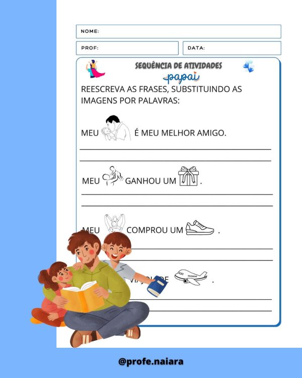 Sequência de atividades Dia dos Pais para 2°ano  - Imagem 4