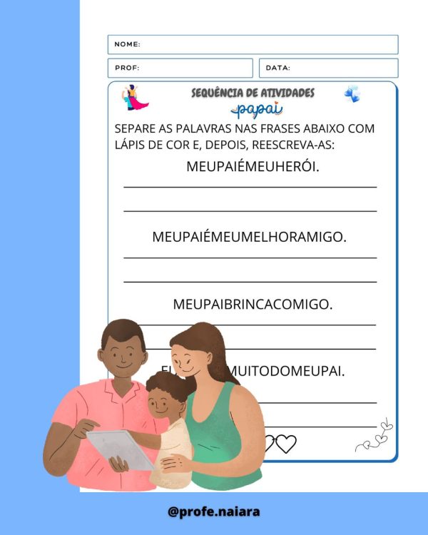 Sequência de atividades Dia dos Pais para 2°ano  - Imagem 5
