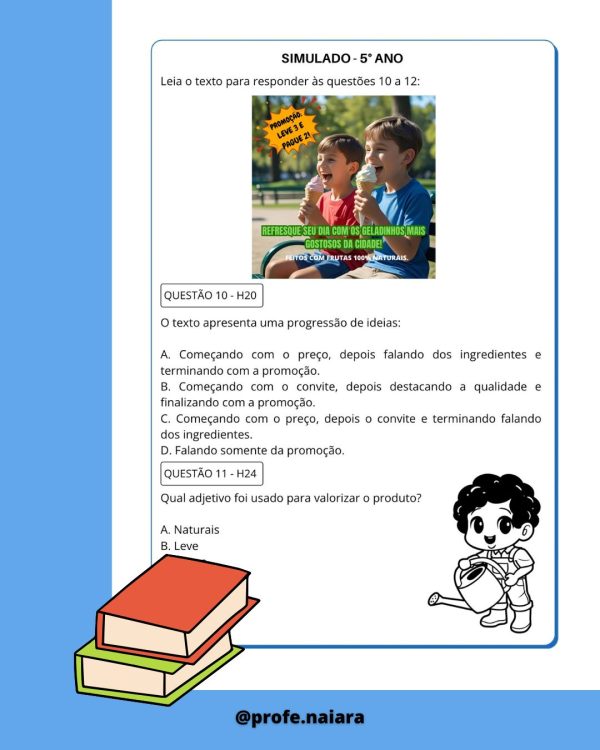 Simulado SAEB língua portuguesa - 5° Ano 2° Edição - Imagem 5