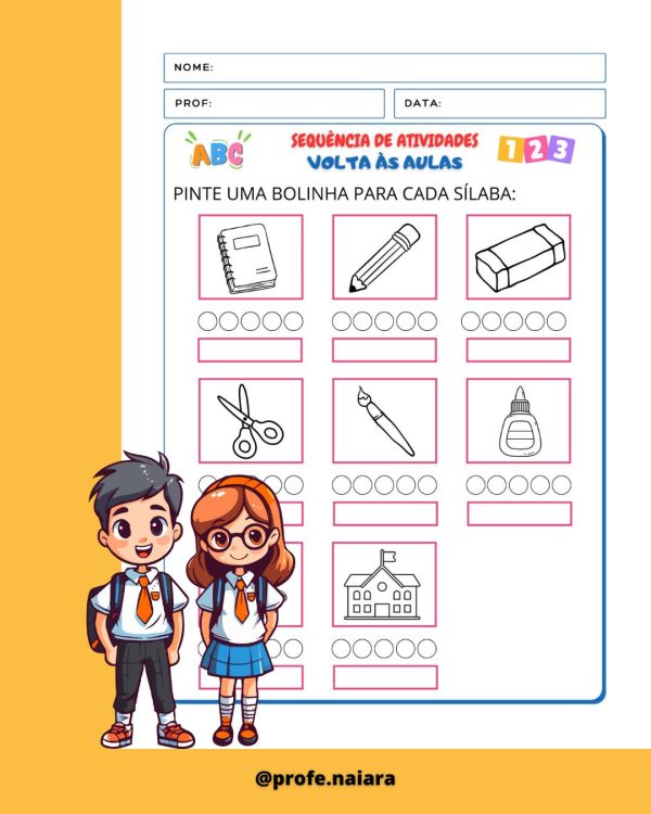 Sequência de Atividades: Volta às aulas  1° ano - Imagem 6