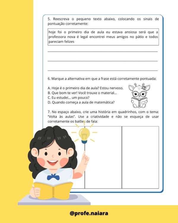 Sequência de atividades: Volta as aulas 5° Ano - Imagem 7