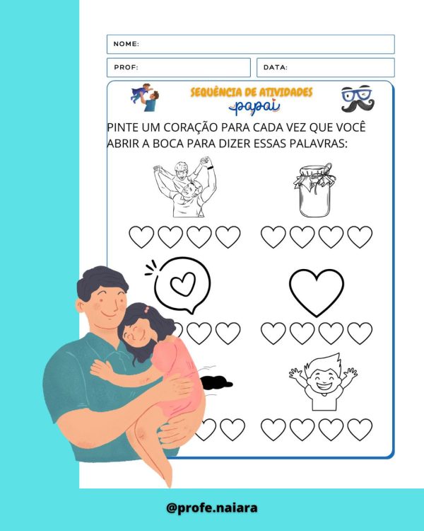 Sequência de atividades Dia dos Pais para 1°ano  - Imagem 7