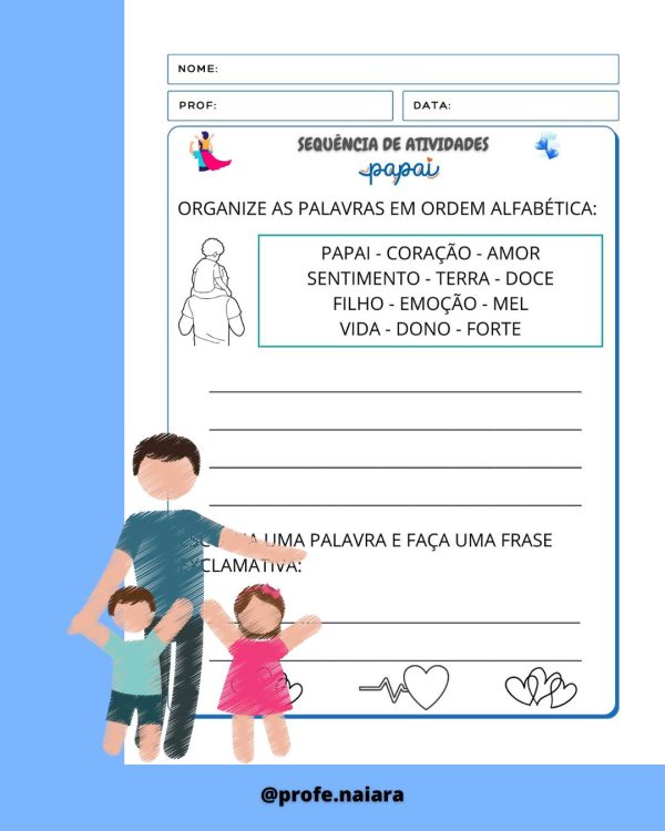 Sequência de atividades Dia dos Pais para 2°ano  - Imagem 7