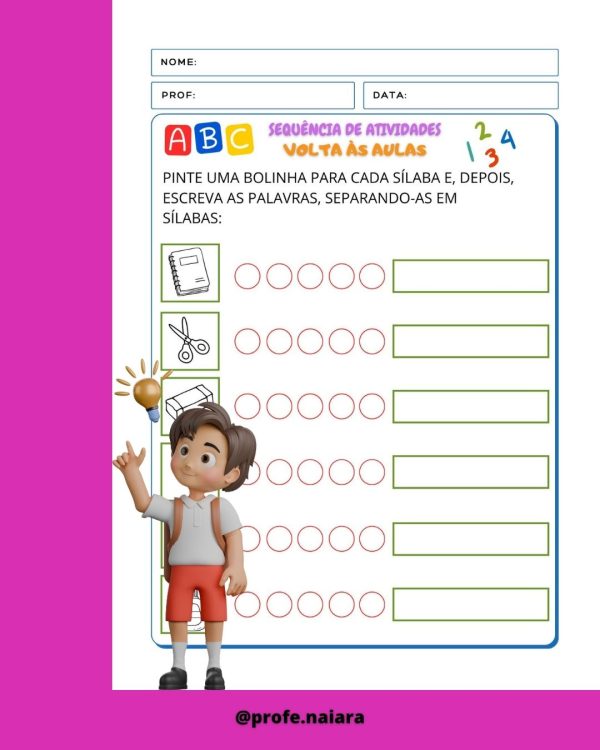 Sequência de atividades: Volta às aulas 2° Ano - Imagem 7