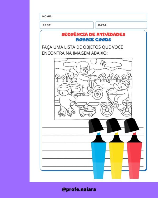 Sequência de Atividades: Bobbie Goodds  1° ano - Imagem 7