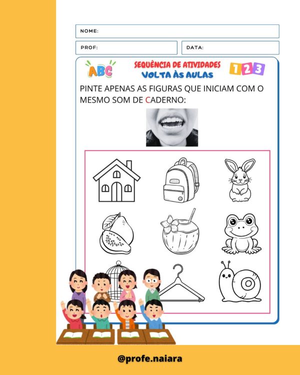 Sequência de Atividades: Volta às aulas  1° ano - Imagem 7