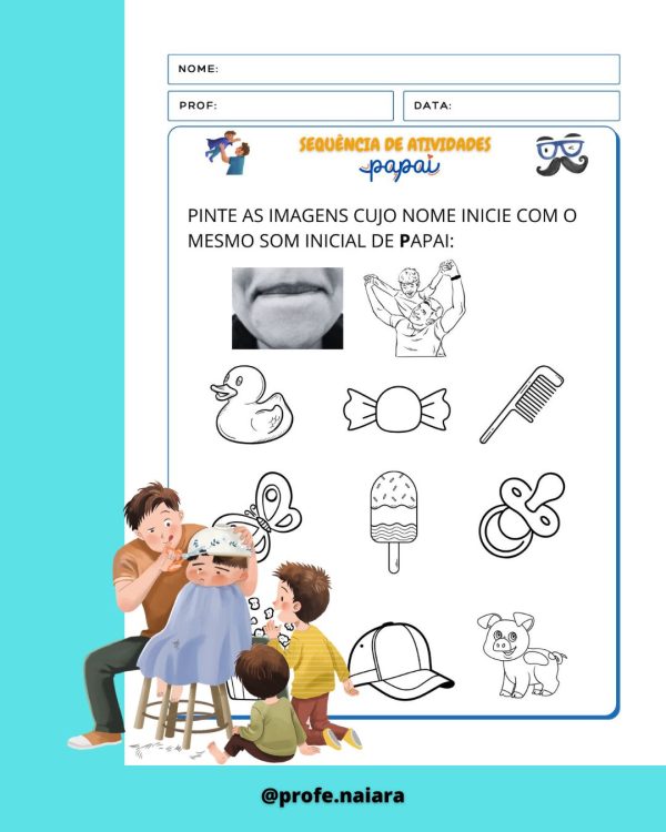 Sequência de atividades Dia dos Pais para 1°ano  - Imagem 8