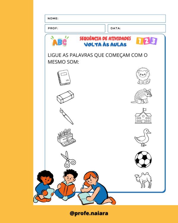 Sequência de Atividades: Volta às aulas  1° ano - Imagem 8