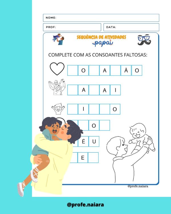 Sequência de atividades Dia dos Pais para 1°ano  - Imagem 9