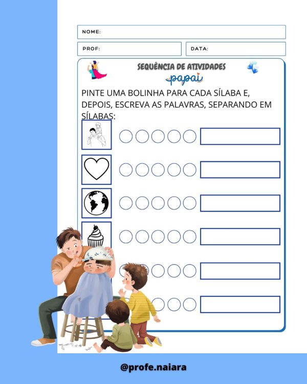Sequência de atividades Dia dos Pais para 2°ano  - Imagem 9