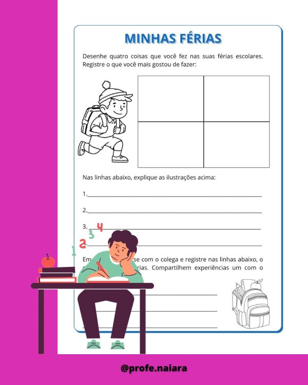 Sequência de atividades: Volta as aulas 3° ano - Imagem 9