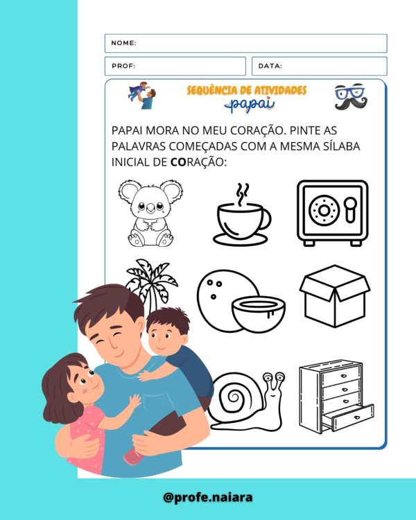 Sequência de atividades Dia dos Pais para 1°ano  - Imagem 10