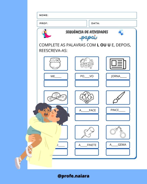 Sequência de atividades Dia dos Pais para 2°ano  - Imagem 10