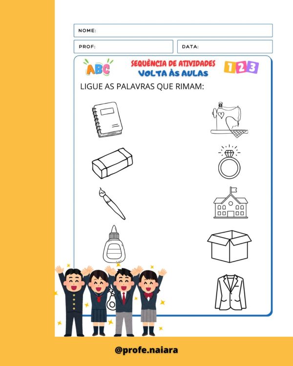 Sequência de Atividades: Volta às aulas  1° ano - Imagem 10