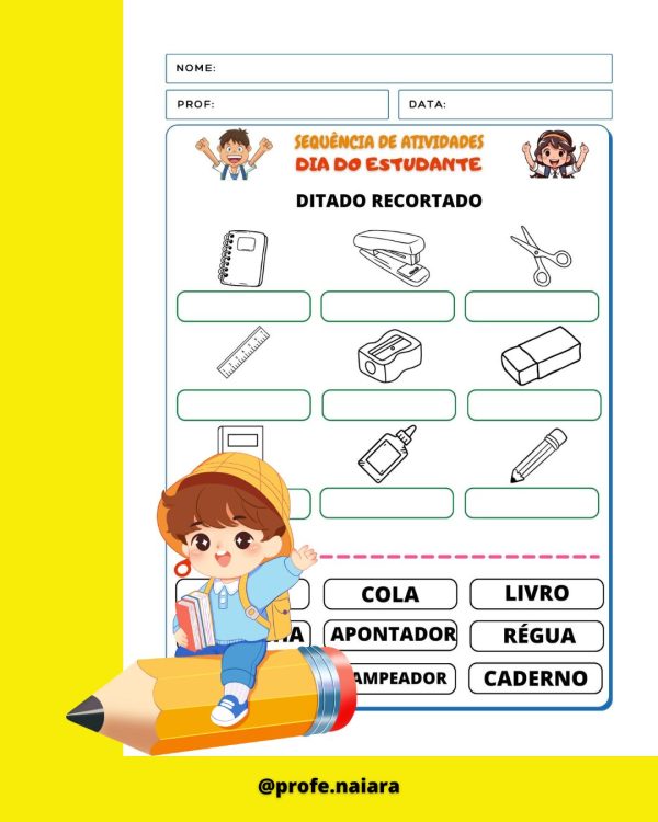 Sequência de atividades: Dia do estudante 2° ano - Imagem 10