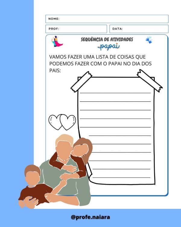 Sequência de atividades Dia dos Pais para 2°ano  - Imagem 11