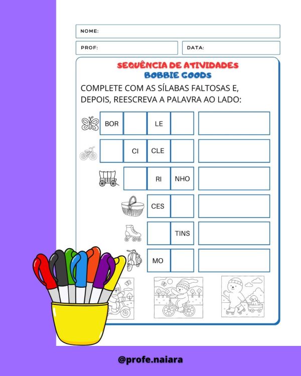 Sequência de Atividades: Bobbie Goodds  1° ano - Imagem 11