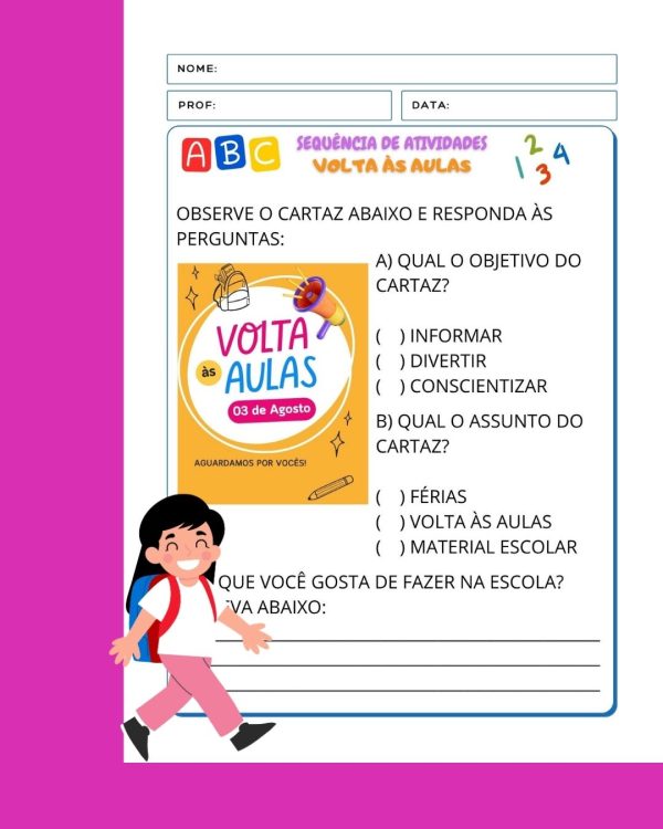 Sequência de atividades: Volta às aulas 2° Ano - Imagem 12