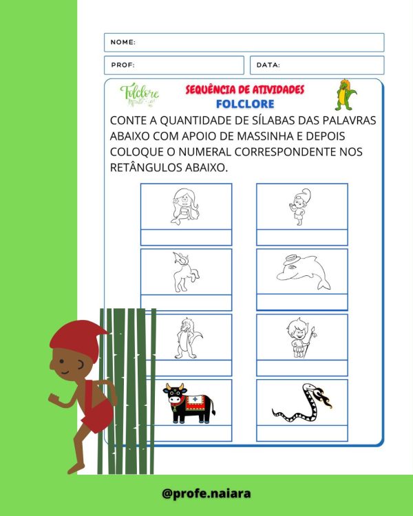 Sequência de atividades: Folclore 1° ano 2025 - Imagem 13