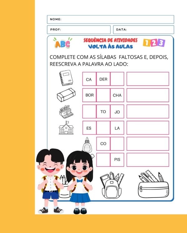 Sequência de Atividades: Volta às aulas  1° ano - Imagem 14