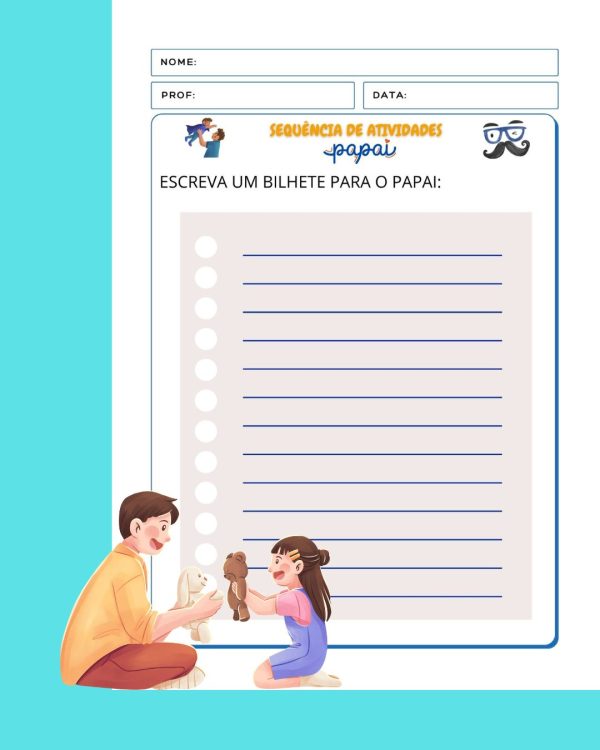 Sequência de atividades Dia dos Pais para 1°ano  - Imagem 14