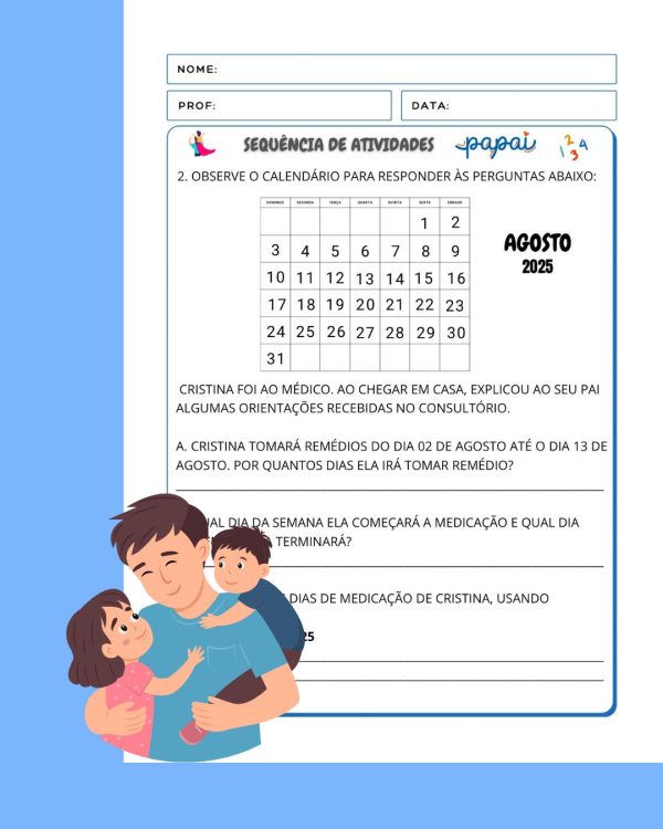 Sequência de atividades Dia dos Pais para 2°ano  - Imagem 15