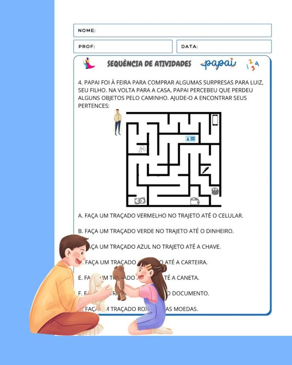 Sequência de atividades Dia dos Pais para 2°ano  - Imagem 17