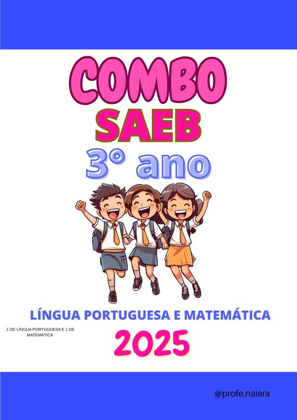 Combo SAEB Língua Portuguesa e Matemática - 3° Ano 2025