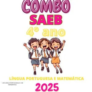 Combo SAEB Língua Portuguesa e Matemática 4° Ano - 2025