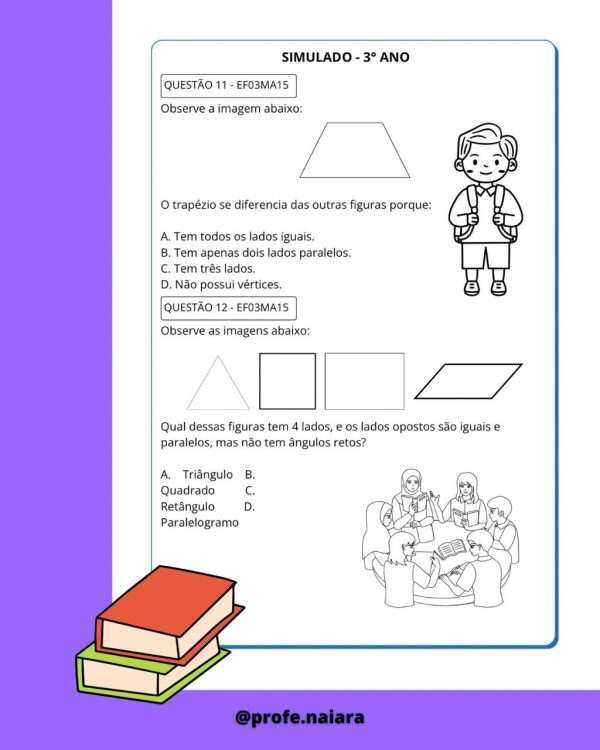 Combo SAEB Língua Portuguesa e Matemática - 3° Ano 2025 - Imagem 5