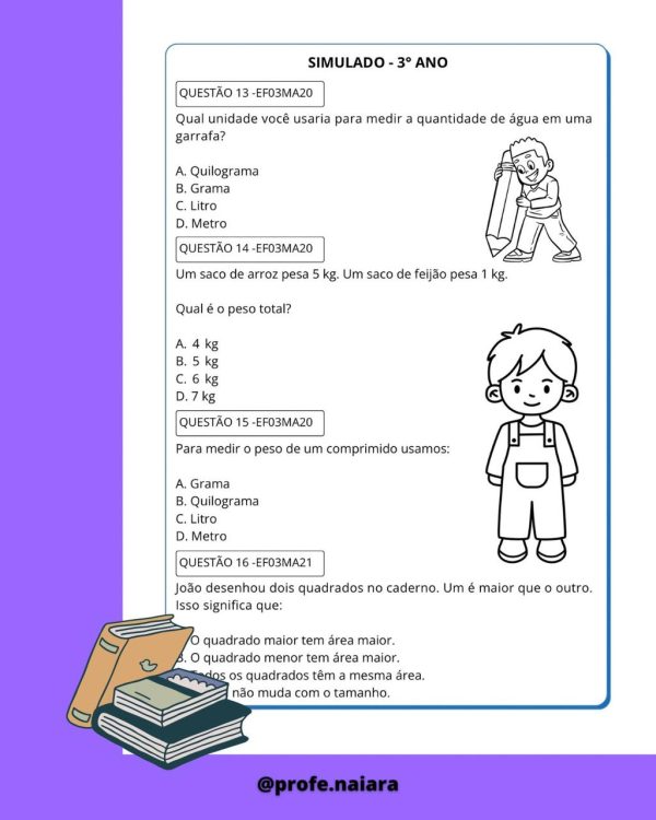Combo SAEB Língua Portuguesa e Matemática - 3° Ano 2025 - Imagem 6