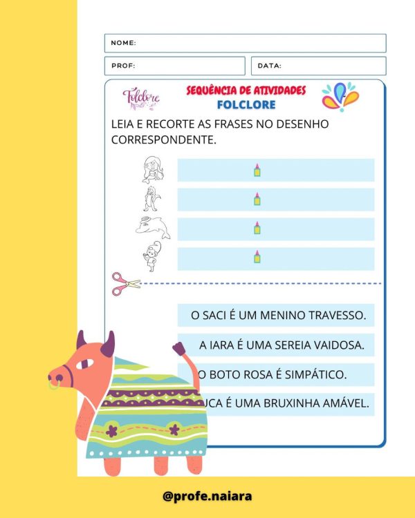 Sequência de atividades: Folclore 2° ano 2025 - Imagem 11