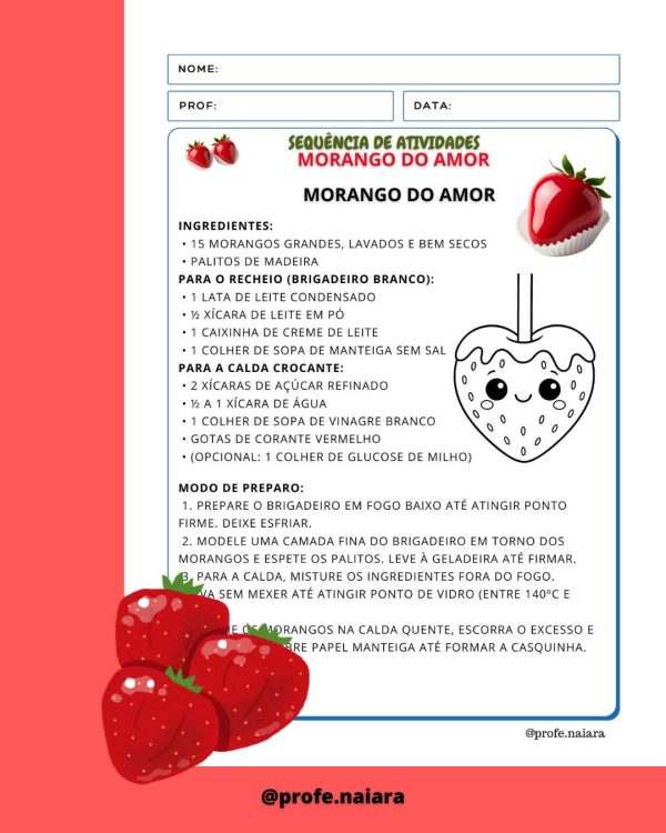 Sequência de atividades: Morango do amor 1° ano - Imagem 2